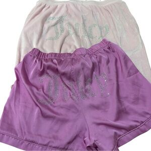 Juicy Couture Bundle Shorts & Pants Pink Bling